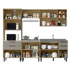 Cozinha Modulada 5 Peças Mdf Com Aéreo 1200 Porta Basculante