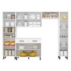 Cozinha Modulada 5 Peças Melinda Branco - Móveis Arapongas