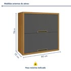 Cozinha Modulada 5 Peças Ripado Imperatriz 100% Mdf Freijó/gr