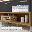 Cozinha Modulada 5 Peças Ripado Princesa 100% Mdf Freijó/graf