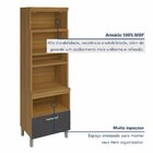 Cozinha Modulada 5 Peças Ripado Princesa 100% Mdf Freijó/graf