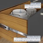 Cozinha Modulada 5 Peças Ripado Princesa 100% Mdf Freijó/graf