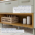 Cozinha Modulada 5 Peças Ripado Princesa 100% Mdf Freijó/off