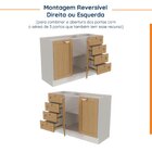 Cozinha Modulada 5 Peças Sem Tampo 1 Torre 2 Aéreos 2 Balcões