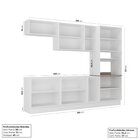 Cozinha Modulada 5 Peças Sem Tampo 1 Torre 2 Aéreos 2 Balcões