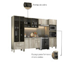 Cozinha Modulada 5 Peças Vom Torre Quente E Cristaleira Lovel