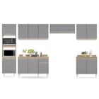 Cozinha Modulada 6 Módulos Composição 8 Castanho/cinza - Lumi
