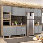 Cozinha Modulada 6 Módulos Composição 8 Castanho/cinza - Lumi
