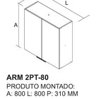 Cozinha Modulada 6 Peças 10 Portas 6 Gavetas Nicho 2fornos Md