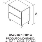 Cozinha Modulada 6 Peças 11 Portas 6 Gavetas Nicho P/forno Md