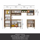 Cozinha Modulada 6 Peças 12 Portas Tieli Boreal/branco - M. A