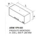 Cozinha Modulada 6 Peças 14 Portas 2 Gavetas Nicho Para Forno