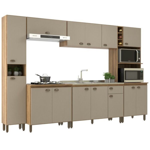 Cozinha Modulada 6 Peças 14 Portas E 1 Gaveta Atlas Moveis Su