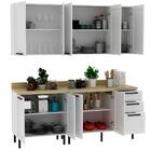 Cozinha Modulada 6 Pecas 200 Cm Mdf Tecno Mobili