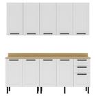 Cozinha Modulada 6 Pecas 200 Cm Mdf Tecno Mobili