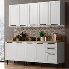 Cozinha Modulada 6 Pecas 200 Cm Mdf Tecno Mobili