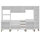 Cozinha Modulada 6 Peças 2 Aéreos 2 Balcões 1 Torre Quente 1