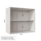 Cozinha Modulada 6 Peças 3 Armários Aéreos E Nichos, 3 Balcõe