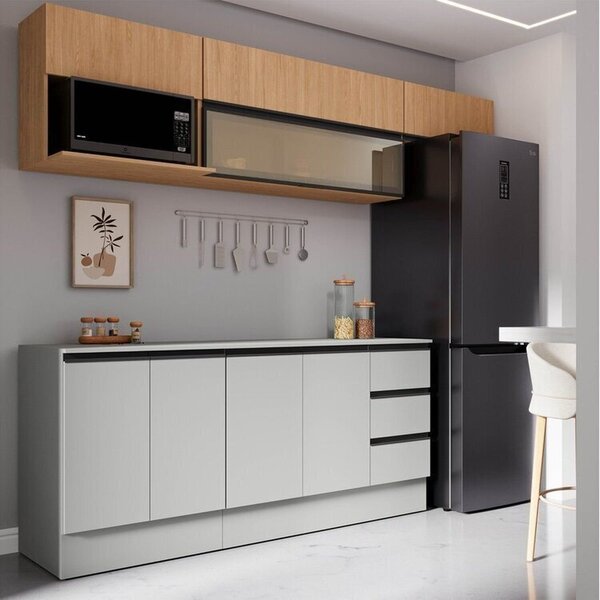 am.009ページ Balcão Cozinha Hannover 80cm sem Tampo Linz Móveis | Modema ジャケット・アウター