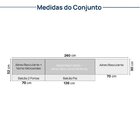 Cozinha Modulada 6 Peças 4 Aéreos 2 Balcões Nara Cabecasa Mad