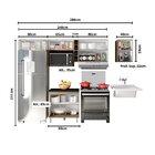 Cozinha Modulada 6 Peças 7 Portas Balcão Com Tampo Evidence C