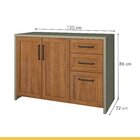 Cozinha Modulada 6 Peças Com 2 Balcões 2 Armários Aéreos 2 Pa