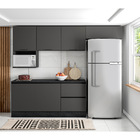 Cozinha Modulada 6 Peças Com 6 Portas E 3 Gavetas Etna Cor Gr