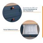 Cozinha Modulada 6 Peças Com Tampo 3 Aéreos E 3 Balcões Arizo