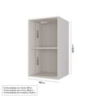 Cozinha Modulada 6 Peças Com Tampo, Portas De Vidro E Balcão