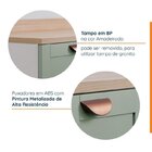 Cozinha Modulada 6 Peças Com Tampo, Portas De Vidro E Balcão