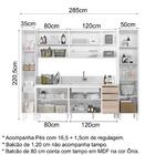 Cozinha Modulada 6 Peças Em Mdf Kali Premium Cj12 Nicioli