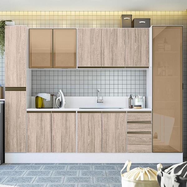 Cozinha Modulada 6 Peças Em Mdf Kali Premium Cj12 Nicioli