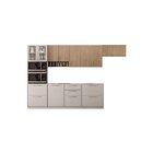 Cozinha Modulada 6 Peças Essence 100% Mdf Itatiaia Fendi/cedro