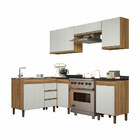 Cozinha Modulada 6 Peças Karen 7750 Nature Off White Peternel
