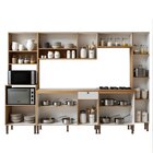 Cozinha Modulada 6 Peças Mdf Com Torre Quente Para Forno E Mi