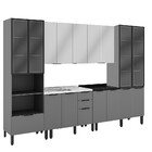 Cozinha Modulada 6 Peças Sem Pia Lumina Telasul