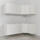 Cozinha Modulada 6 Peças Sem Tampo 3 Aéreos 6 Portas E 3 Balc