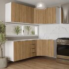 Cozinha Modulada 6 Peças Sem Tampo 3 Aéreos 6 Portas E 3 Balc