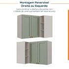 Cozinha Modulada 6 Peças Sem Tampo 3 Armários Aéreos E Nichos