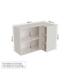 Cozinha Modulada 6 Peças Sem Tampo 3 Armários Aéreos E Nichos