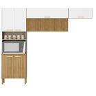 Cozinha Modulada 6 Portas 2972 Freijo Supremo Ripado Ktp