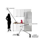 Cozinha Modulada 6 Portas 2 Gavetas Com Tampo Unna Poliman