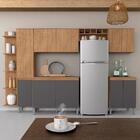 Cozinha Modulada 7 Peças 10 Portas Vitória Carvalho/grafite -