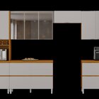 Cozinha Modulada 7 Peças 13 Portas 7 Gavetas Nicho P/forno Md