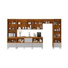 Cozinha Modulada 7 Peças 13 Portas 7 Gavetas Nicho P/forno Md