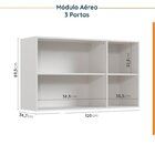 Cozinha Modulada 7 Peças 1 Tampo 3 Aéreos 3 Balcões E Torre Q