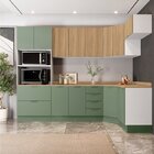 Cozinha Modulada 7 Peças 1 Tampo 3 Aéreos 3 Balcões E Torre Q