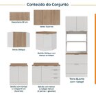 Cozinha Modulada 7 Peças 1 Tampo 3 Aéreos 3 Balcões E Torre Q