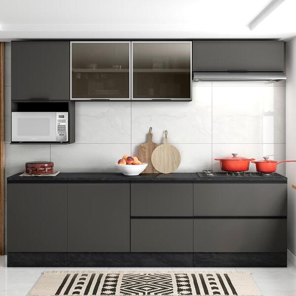 Cozinha Modulada 7 Peças 258cm Etna 4 Pln