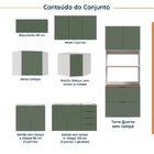 Cozinha Modulada 7 Peças 3 Aéreos 3 Balcões E Torre Quente Ip